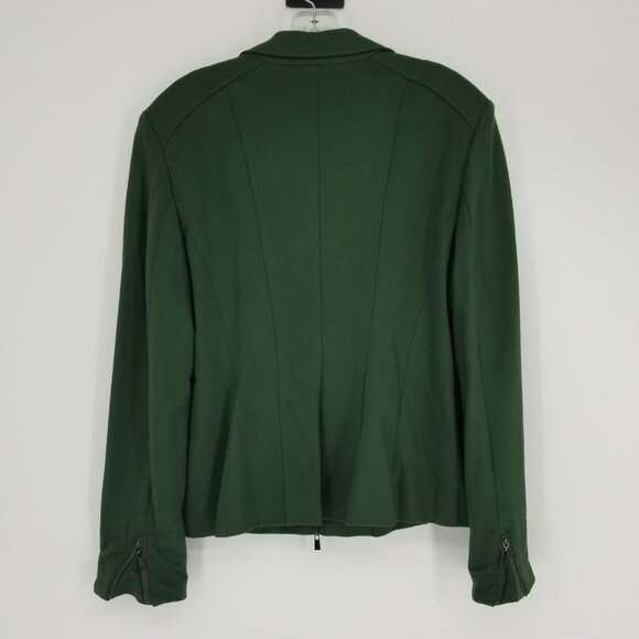 NWT Hunter Green Asymmetric Jacket / Blazer for Office or Evening -Size 12 - Picture 4 of 7